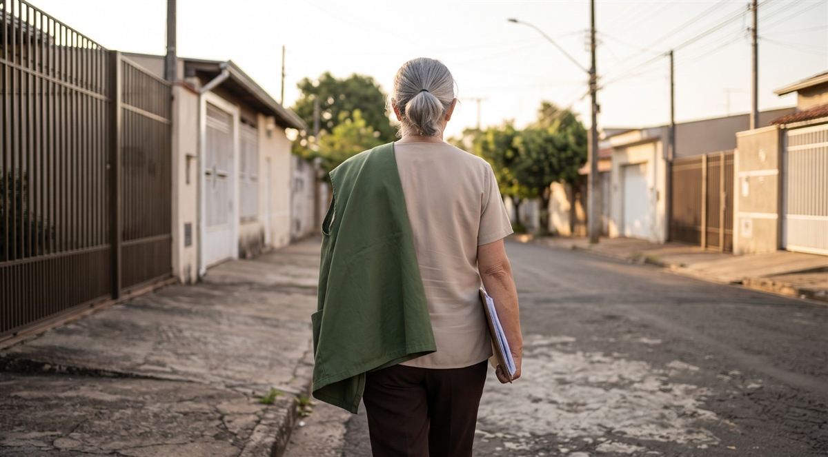Agente comunitária de saúde em visita domiciliar: insalubridade e aposentadoria especial dos ACS e ACE
